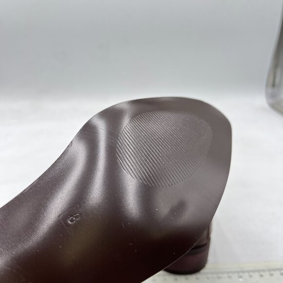 FSJ Brown Leather Tassel Loafers - Picture 6 of 8